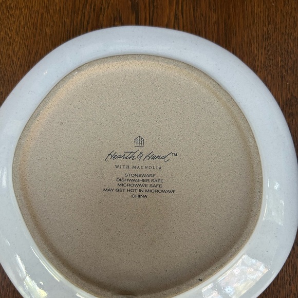 Set of 4 Hearth and Hand Pinetree 6.5” Appetizer Plates. Gray & black. Magnolia. - Picture 3 of 4